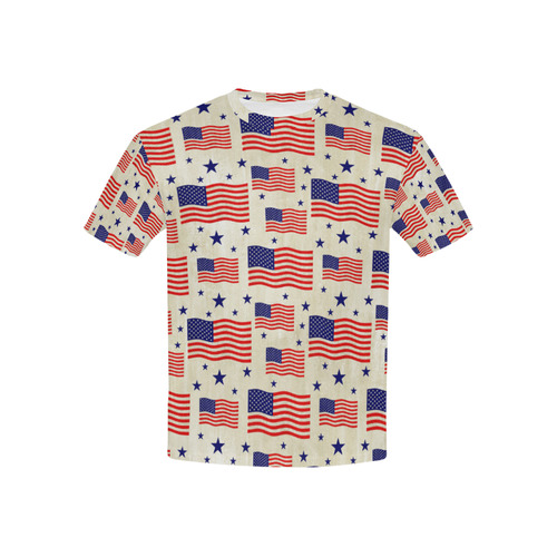 Flag Of The USA grungy style Pattern Kids' All Over Print T-shirt (USA Size) (Model T40)