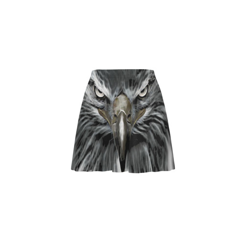 Strong EAGLE Face black Mini Skating Skirt (Model D36)