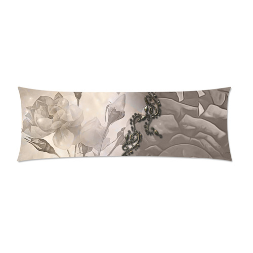 A touch of vintage Custom Zippered Pillow Case 21"x60"(Two Sides)