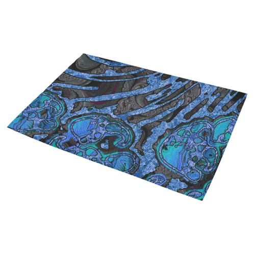 Unique abstract Mix 1B by FeelGood Azalea Doormat 30" x 18" (Sponge Material)