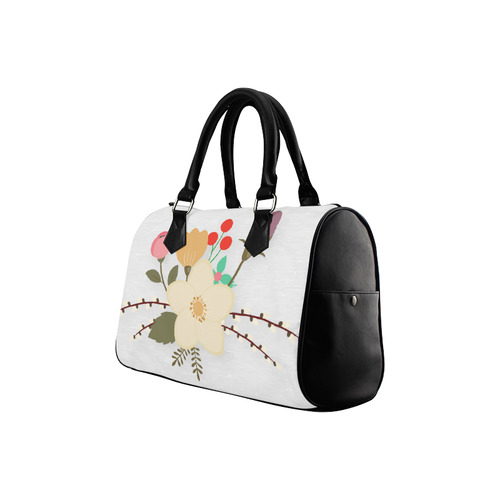 Spring Summer Floral With Pussywillows Boston Handbag (Model 1621)