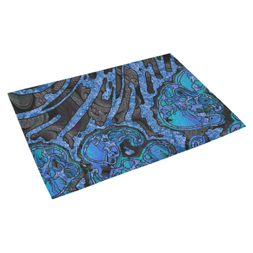 Unique abstract Mix 1B by FeelGood Azalea Doormat 30" x 18" (Sponge Material)