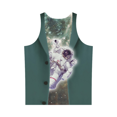 Astronaut looks out of a jacket All Over Print Tank Top for Men (Model T43)
