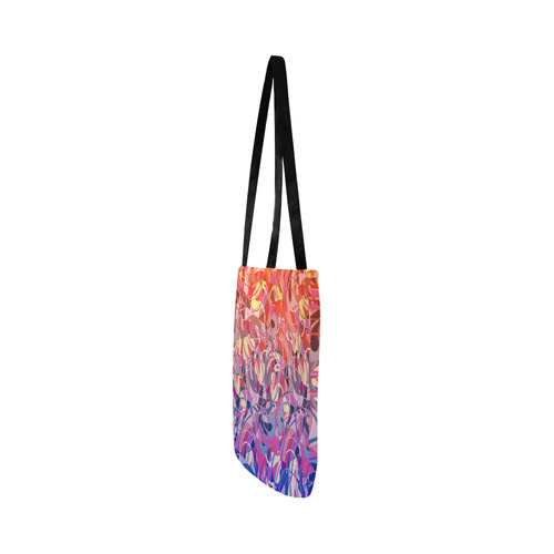 Summer Sunset Abstract - Blue,Purple,Orange ,Gold Reusable Shopping Bag Model 1660 (Two sides)