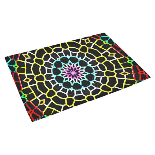 Live Line Mandala Azalea Doormat 30" x 18" (Sponge Material)