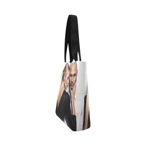 Beautiful Woman and Man Beauty Fashion Photo Canvas Tote Bag (Model 1657)