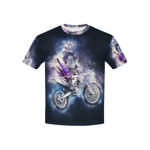 Motocross Motorcycle Motorbike Kids' All Over Print T-shirt (USA Size) (Model T40)