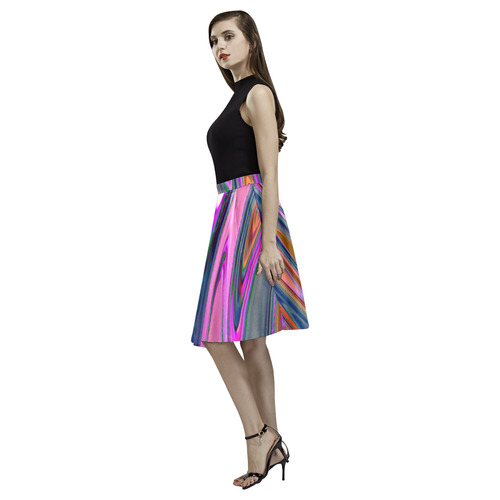 Hot Waves E by FeelGood Melete Pleated Midi Skirt (Model D15)