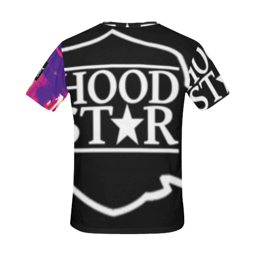 hoodstar tees All Over Print T-Shirt for Men (USA Size) (Model T40)
