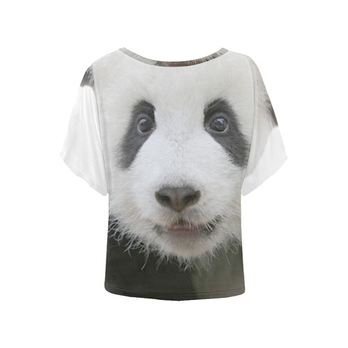 Panda Bear Women's Batwing-Sleeved Blouse T shirt (Model T44)