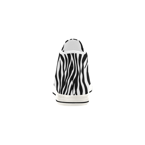 Zebra Stripes Pattern - Traditional Colors Black W Vancouver H Women's Canvas Shoes (1013-1)