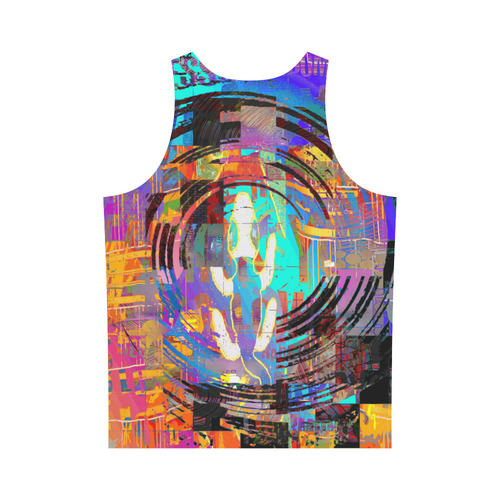 Abstract Art The Way Of Lizard multicolored All Over Print Tank Top for Men (Model T43)