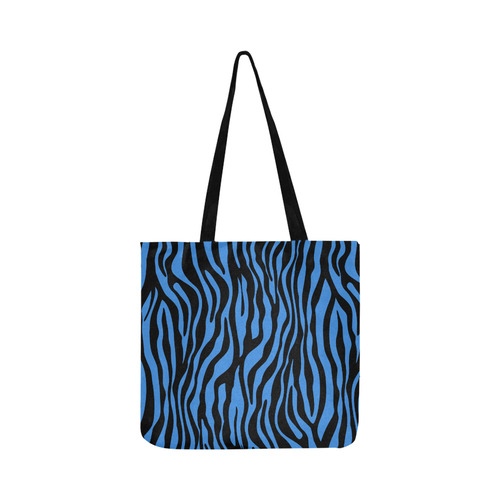 Zebra Stripes Pattern - Black Clear Reusable Shopping Bag Model 1660 (Two sides)