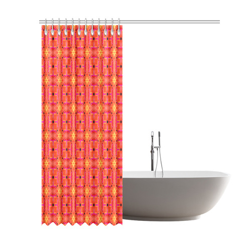 Peach Apricot Cinnamon Nutmeg Modern Abstract Shower Curtain 69"x84"