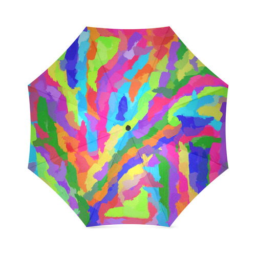 Neon Magic Marker Art Foldable Umbrella (Model U01)