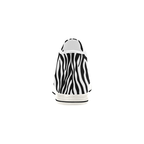 Zebra Stripes Pattern - Traditional Colors Black W Vancouver H Men's Canvas Shoes (1013-1)