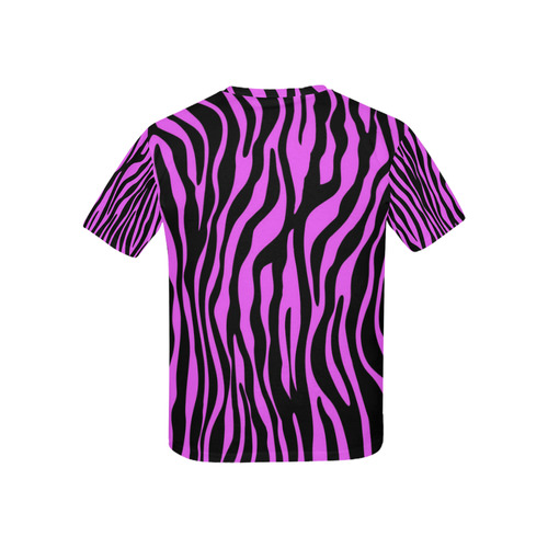 Zebra Stripes Pattern - Trend Colors Black Pink Kids' All Over Print T-shirt (USA Size) (Model T40)