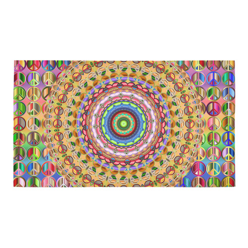 Peace Mandala Bath Rug 16''x 28''