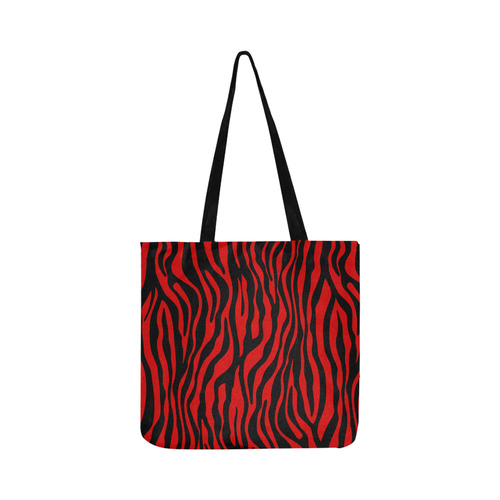 Zebra Stripes Pattern - Black Clear Reusable Shopping Bag Model 1660 (Two sides)