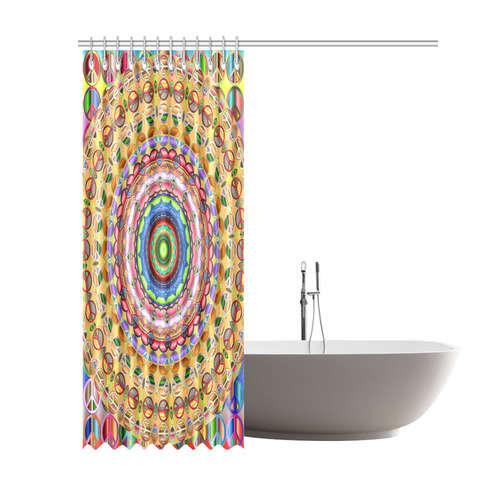 Peace Mandala Shower Curtain 69"x84"