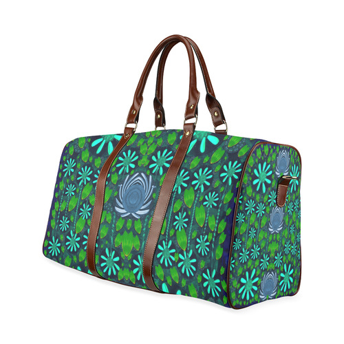 Strawberry fantasy flowers in a fantasy landscape Waterproof Travel Bag/Large (Model 1639)