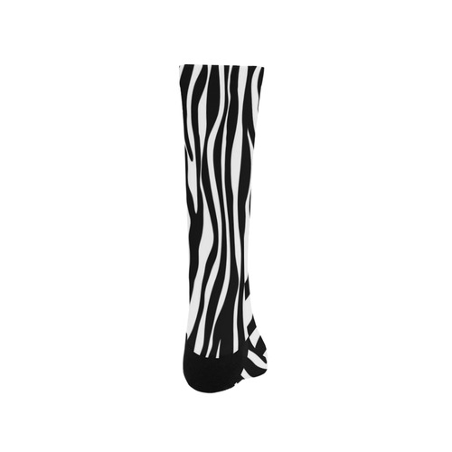 Zebra Stripes Pattern - Traditional Black White Trouser Socks