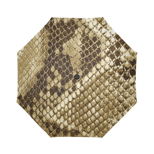 Golden Snakeskin - No snake has to die for it Auto-Foldable Umbrella (Model U04)