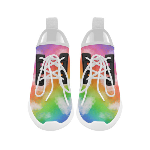 Rainbow Love. Inspired by the Magic Island of Gotland. Dolphin Ultra Light Running Shoes for Men (Model 035)
