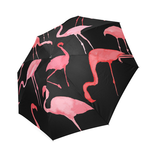 Flamingo watercolor Foldable Umbrella (Model U01)