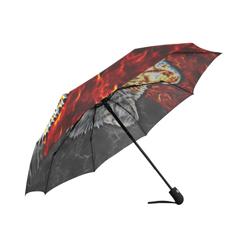 A Graceful WOLF Looks Into Your Eyes Two-colored Auto-Foldable Umbrella (Model U04)
