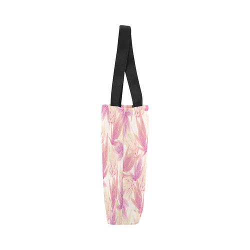 Watercolor Floral Leaf Pattern- Canvas Tote Bag (Model 1657)