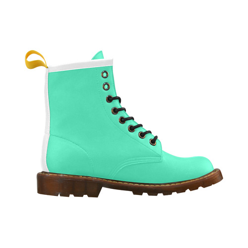 Only two Colors: Light Ocean Green High Grade PU Leather Martin Boots For Women Model 402H