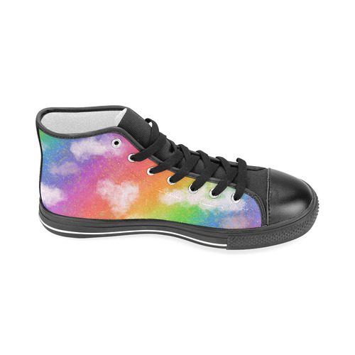 Rainbow Love. Inspired by the Magic Island of Gotland. Men’s Classic High Top Canvas Shoes (Model 017)