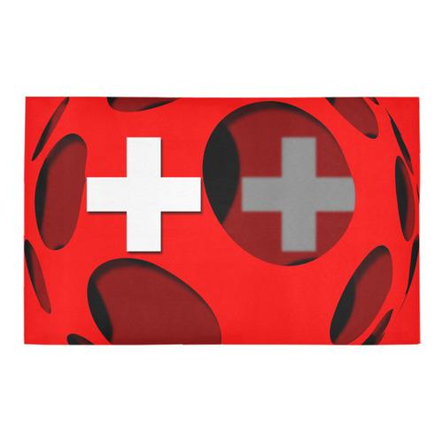 The Flag of Switzerland Bath Rug 20''x 32''