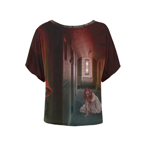 Survive the Zombie Apocalypse Women's Batwing-Sleeved Blouse T shirt (Model T44)