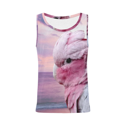 Galah Cockatoo All Over Print Tank Top for Women (Model T43)