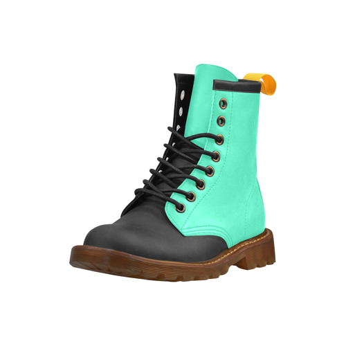 Only two Colors: Light Ocean Green High Grade PU Leather Martin Boots For Men Model 402H