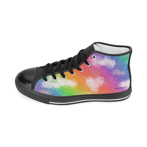 Rainbow Love. Inspired by the Magic Island of Gotland. Men’s Classic High Top Canvas Shoes (Model 017)