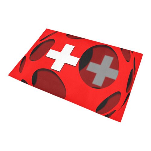 The Flag of Switzerland Bath Rug 20''x 32''