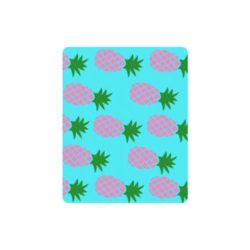 Pink Pineapple Teal Rectangle Mousepad