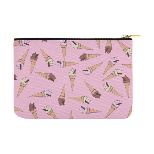 Pink Fun Ice Cream Pattern Carry-All Pouch 12.5''x8.5''