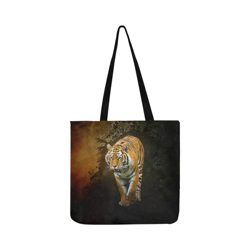 A gorgeous painted siberian tiger Reusable Shopping Bag Model 1660 (Two sides)