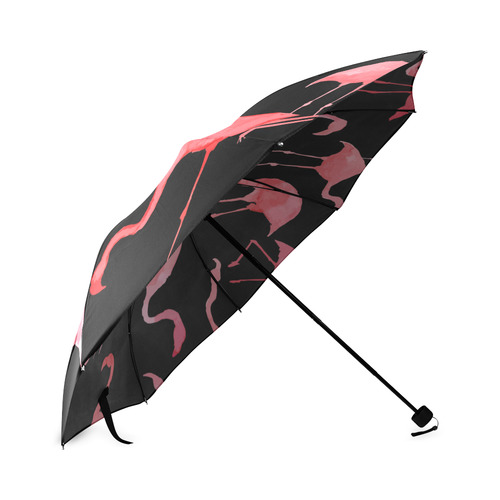 Flamingo watercolor Foldable Umbrella (Model U01)