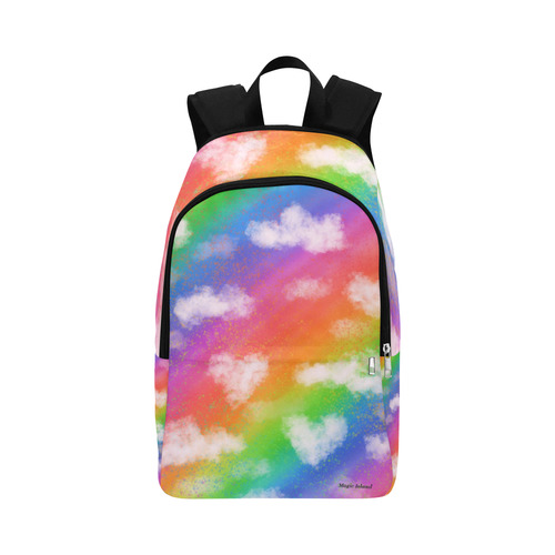 Rainbow Love. Inspired by the Magic Island of Gotland. Fabric Backpack for Adult (Model 1659)