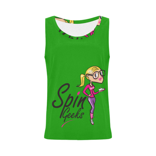 Spin Geek T-shirt All Over Print Tank Top for Women (Model T43)