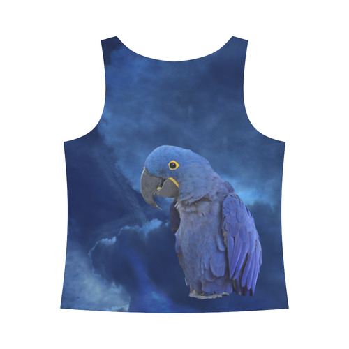 Hyacinth Macaw All Over Print Tank Top for Women (Model T43)