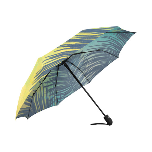 Palm Trees Tropical Watercolor Auto-Foldable Umbrella (Model U04)