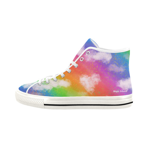 Rainbow Love. Inspired by the Magic Island of Gotland. Vancouver H Men's Canvas Shoes/Large (1013-1)