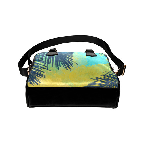 Palm Trees Tropical Watercolor Shoulder Handbag (Model 1634)