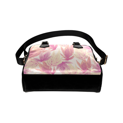 Watercolor Floral Leaf Pattern- Shoulder Handbag (Model 1634)